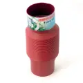 Гибкий отвод d80 мм, цвет красный, 1 шт