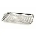 Поднос прямоугольный Chinelli Ponte Ovalato Sera silver 45х35 см