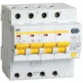 Выключатель автоматический дифференциального тока 4п C 40А 30мА тип AC 4.5кА АД-14 IEK MAD10-4-040-C-030