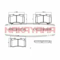 Колодки тормозные дисковые перед. Nissan Patrol, Infiniti QX56 5.6 10- Nakayama HP8664NY