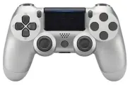 Геймпад для Sony PlayStation 4 беспроводной контроллер PS4 (джойстик)V2 для смартфона и ПК Bluetooth, Серебро