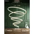 Люстра светодиодная подвесная с пультом круглая, 169W, 3000-6500K, белая, регулировка по высоте