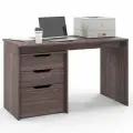 Письменный стол с тумбой, с ящиками Есэндвич S Grand Лаворо 130х60х75 см (Анкор тёмный)