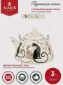 Чайник Agness Парижские коты, эмалированный, 3л, в коробке
