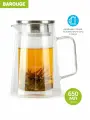 Заварочный чайник стеклянный с двойными стенками, 650 мл