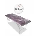 Чехол для кушетки и массажного стола, велюр, 180x60 см, сиреневый