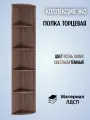 Полка открытая стеллаж торцевой Эко, цвет ясень шимо светлый/темный, ЛДСП, ширина 28 х 49 см
