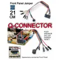 Q-CONNECTOR 21см Удлинитель контактов фронт панели PLED, SPEAKER, IDE LED, PWRSW, RESET на материнской плате ПК. Front Panel Jamper