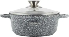 Кастрюля 2,3 л. из литого алюминия Ofenbach NB 100500 с мраморным антипригарным покрытием (2,3 л. / серый)