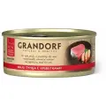 Влажный корм Grandorf для кошек, филе тунца с креветками 6 шт. х 70 г (кусочки в соусе)