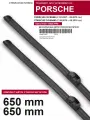 Щетки стеклоочистителя для Porsche Cayenne - бескаркасные дворники Порше Кайен 650 650 мм комплект.
