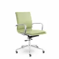 Офисное кресло UTFC СН-301 кайман комфорт Н хром СР S-0416 Светло-зеленое