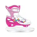 Коньки раздвижные фигурные Sportage Mosaic 1, бело-розовые, размер 34-37