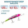 Воблер BANDIT DEEP WALLEYE, 120 мм, 17,5 гр, цвет OL111