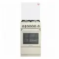 Газовая плита De luxe 5040.40г(кр) ЧР-013 50 см, 43 л, 4 конфорки, слоновая кость