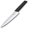 Нож разделочный VICTORINOX Swiss Modern, лезвие 19 см, черный, в блистере 6.9013.19B