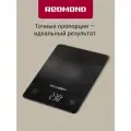 Весы кухонные редмонд RS-M765, сталь, стекло, граммы, фунты, миллилитры, унции, тара, индикатор заряда, 2 x ААА