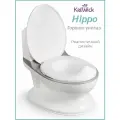 Горшок детский унитаз Kidwick без звуковой имитации слива, бело-серый