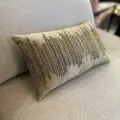 Подушка с бисером Линии беж. 30*50см