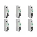 Автоматический выключатель Schneider Electric Easy9 1P 16А (C) 4.5кА 6 штук