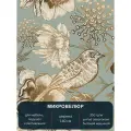 Мебельная ткань с рисунком, микровелюр Floristic 300. Отрез 1м*140см.