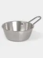 Сотейник для подачи Hanna Knövell Vanha, 500 мл, d=13.3 см, нержавеющая сталь, серебристый