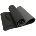 Коврик для йоги и фитнеса Original Fit.tools OFT 10 мм двухслойный TPE черно-серый