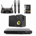 Домашняя караоке система с микрофонами и акустикой SkyDisco Karaoke Home Set 3+HF-BQ3
