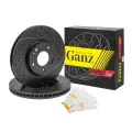 Диск тормозной GANZ передний перфорированный PRO-Line с покрытием (комплект - 2 шт) HYUNDAI i40 / iX35 / Sonata / Tucson KIA Optima / Sportage Арт: GIJ10006S