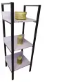 Стеллаж 3 полки, черный LAMAGIA-212409 лаванда, высота 120, ширина 35, длина 40см, полки 40х30см