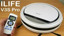 Робот-пылесос ILIFE V3S PRO с пультом + 2 Аккумулятор, компактный и тонкий, 3200мАч, Гарантия 6 мес