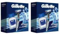 Мужской набор Gillette Mach3 Turbo 3D, Бритва с 1 сменной кассетой+Лосьон после бритья Arctic Ice, 50 мл, 2 уп