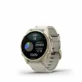 Умные часы Garmin FENIX 8 43mm Amoled Sapphire Soft Gold with Fog Gray/Dark Sandstone Silicone Band