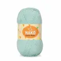 Пряжа Calico Bebe Nako, мятный - 13281, 50% хлопок, 50% акрил, 5 мотков, 100 г, 245 м.