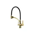 Sancos Смеситель для кухни Sancos Eri с гибким изливом, цвет полированное золото/черный, арт. SC4001ZG
