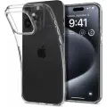 Чехол Spigen на Apple iPhone 15 Pro (ACS06699) Liquid Crystal / Спиген чехол для Айфон 15 Про силиконовый, противоударный, с защитой камеры, прозрачный
