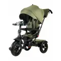 Велосипед-коляска трехколесный с ручкой Tech Team Luxury хаки
