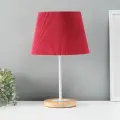Лампа настольная Строгость 1х40Вт Е27 бордовый 22,5х22,5х41,5см