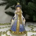 Irena-Co елочная игрушка, стекло Царевна голубая (12,5х8х7см)