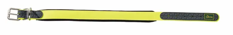 Hunter Ошейник для собак Convenience Comfort 40 (27-35 см)2 см биотановый мягкая горловина желтый неон 0,058 кг 39284 (1 шт)