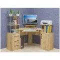 Стол компьютерный СК-26, ЛДСП, цвет крафт золотой, угловой, с ящиками