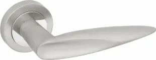 Ручка дверная фабрика замков A 110 перламутровый хром