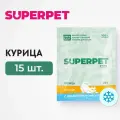 Влажный корм натуральный для кошек, курица, фарш, 100г * 15 шт, замороженный