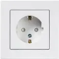 Розетка с заземлением со шторками 4шт Systeme Electric/Schneider Electric AtlasDesign 16А скрытой установки белый ATN000144