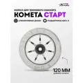 Колесо для трюкового самоката Комета 120мм Старт 120/30 (Прозрачный / Хром)