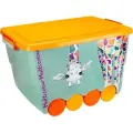 Ящик для игрушек на колесах 50 л, контейнер детский Жирафик