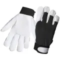 Перчатки кожаные c утепленной флисовой подкладкой Jeta Safety Winter Mechanic JLE305, размер 10/XL