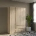 Шкаф для одежды STARK ШКЯ-3, шкаф распашной, Дуб сонома,139,3 х 200,3 х 50 см (ШхВхГ)