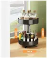Подставка для специй круглая двухуровневая/Стойка для специй/Органайзер для кухни