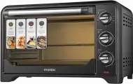 Мини-печь HYUNDAI MIO-HY092, 20 л, 1000 Вт, черная